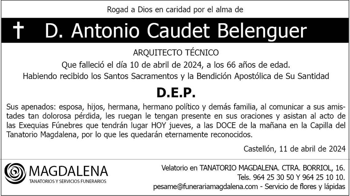D. Antonio Caudet Belenguer
