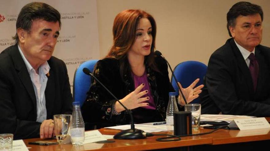 Silvia Clemente, durante la presentación de las rutas históricas.