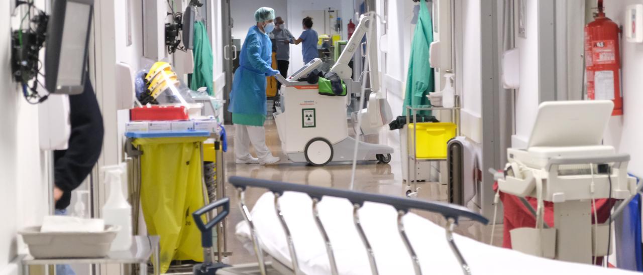 La unidad de Cuidados Intensivos del Hospital del Vinalopó, el jueves pasado