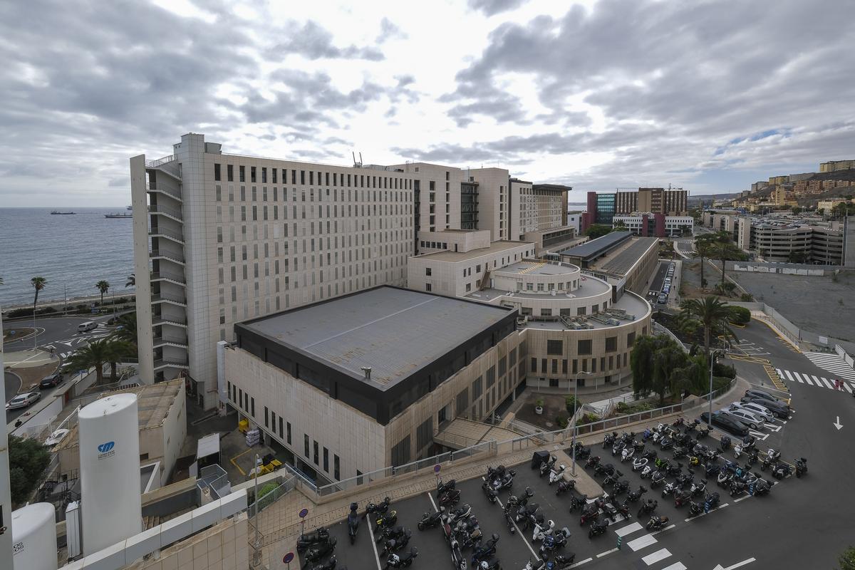 Vistas del Hospital Insular de Gran Canaria.
