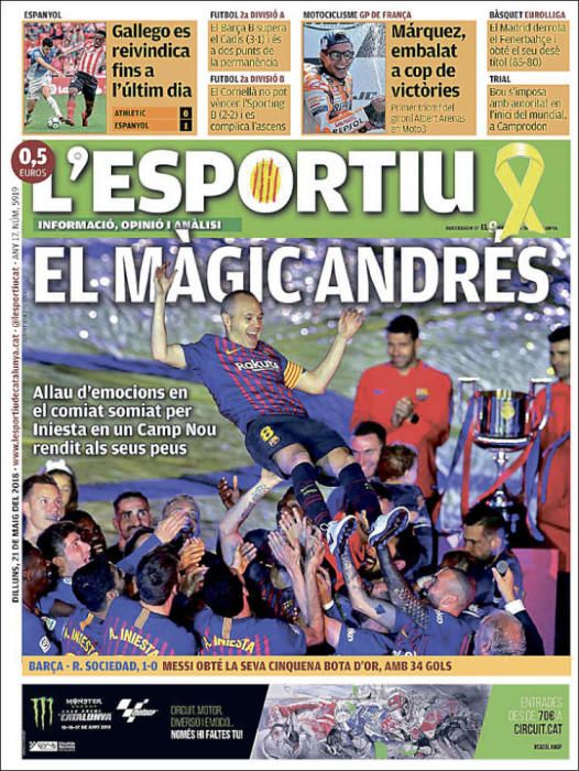 Portadas deportivas del lunes 21 de mayo