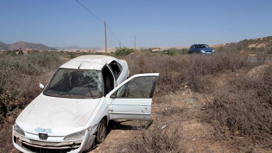 Estado en el que ha quedado uno de los vehículos tras el accidente