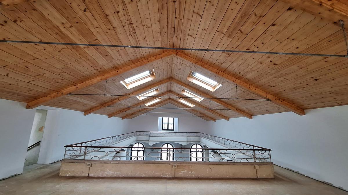 Una imatge de la coberta que s'acaba de restaurar