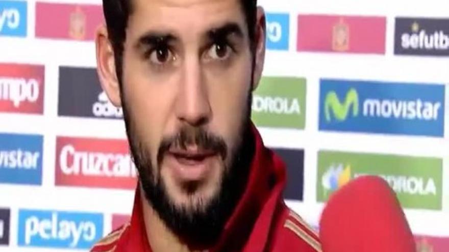 Isco: "Estoy muy contento por mi primer partido de titular"