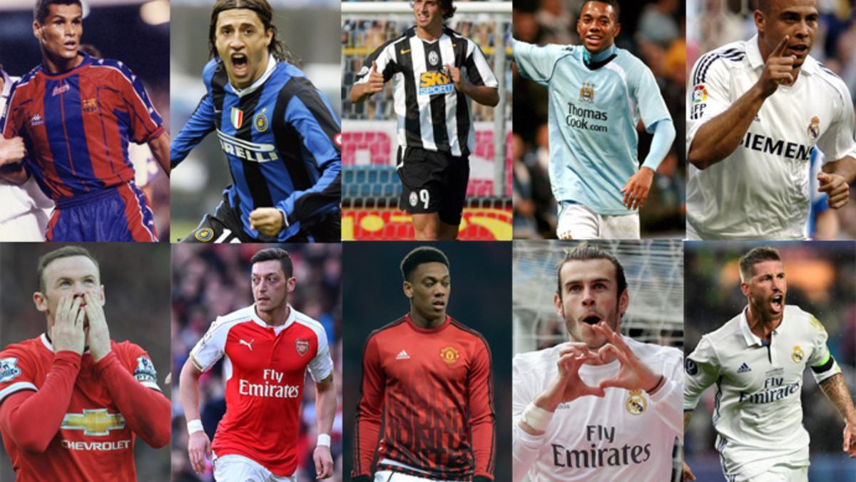 Rivalco, Crespo, Ibrahimovic, Robinho, Ronaldo, Rooney, Özil, Martial, Bale, Ramos... Fichajes sonados en las últimas horas del mercado