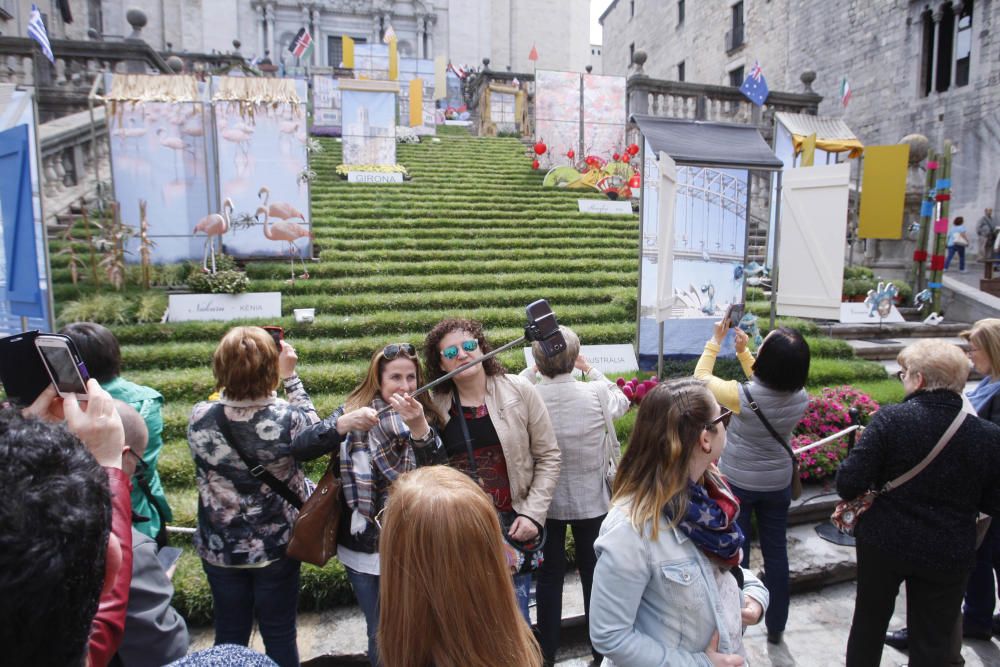 Girona es torna a omplir de visitants el darrer cap de setmana de Temps de Flors