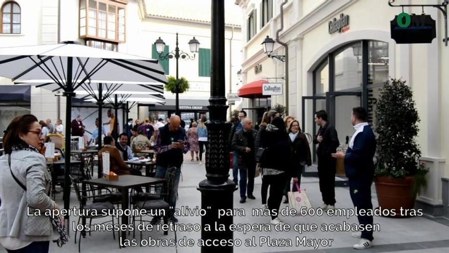 Curiosidad y búsqueda de gangas en la apertura del outlet de lujo de Plaza Mayor