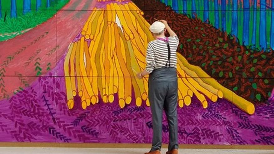 David Hockney en la Royal Academy of Arts