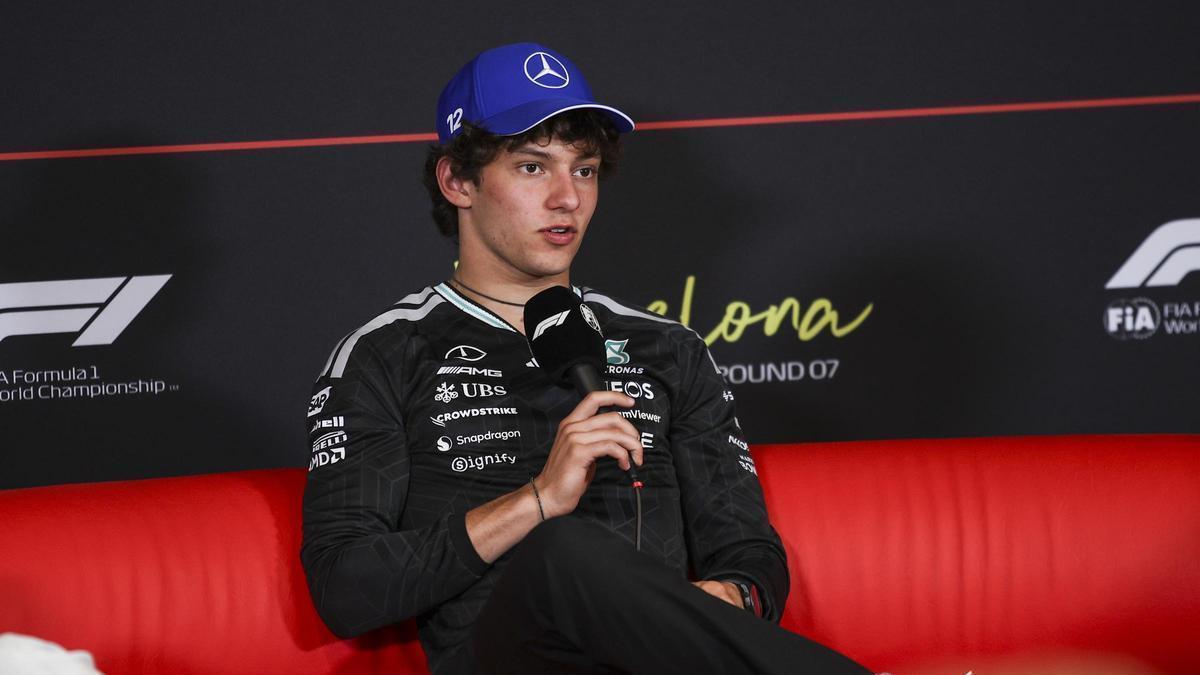 Kimi Antonelli, en rueda de prensa
