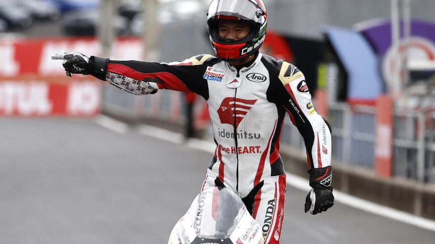 Somkiat Chantra, ganador de Moto2 2023 en el circuito de Motegi