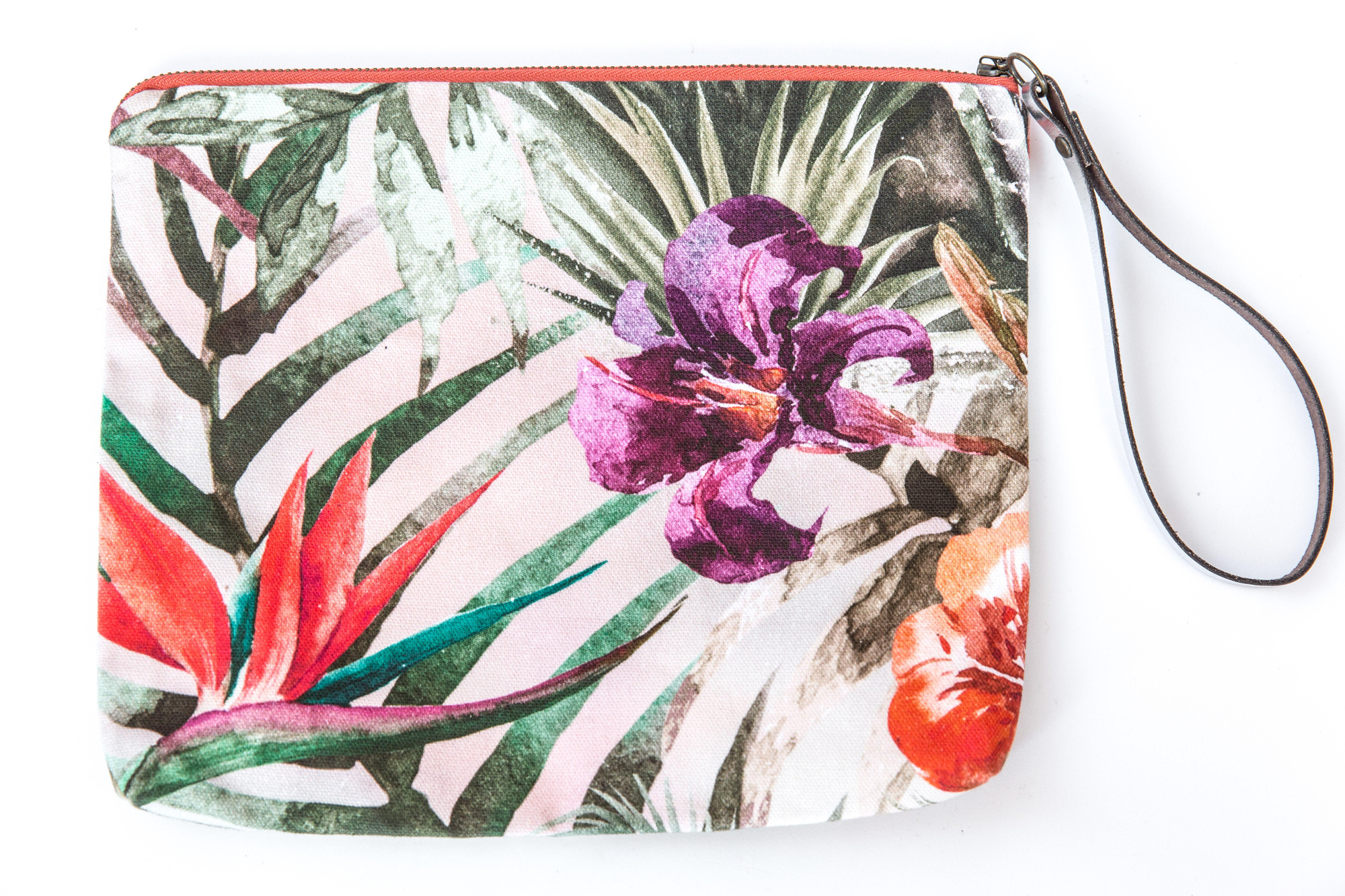 Maleta de Semana Santa para la playa: clutch de tela estampado