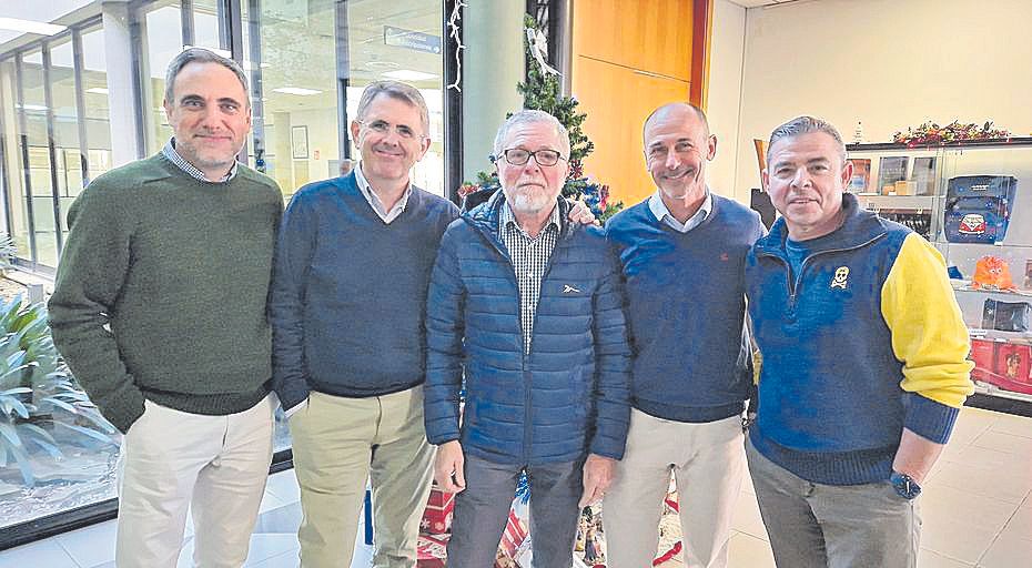 Guillem Nicolau, Toni Calafell, Biel Alemany, Sebastià Oliver y Alberto González.