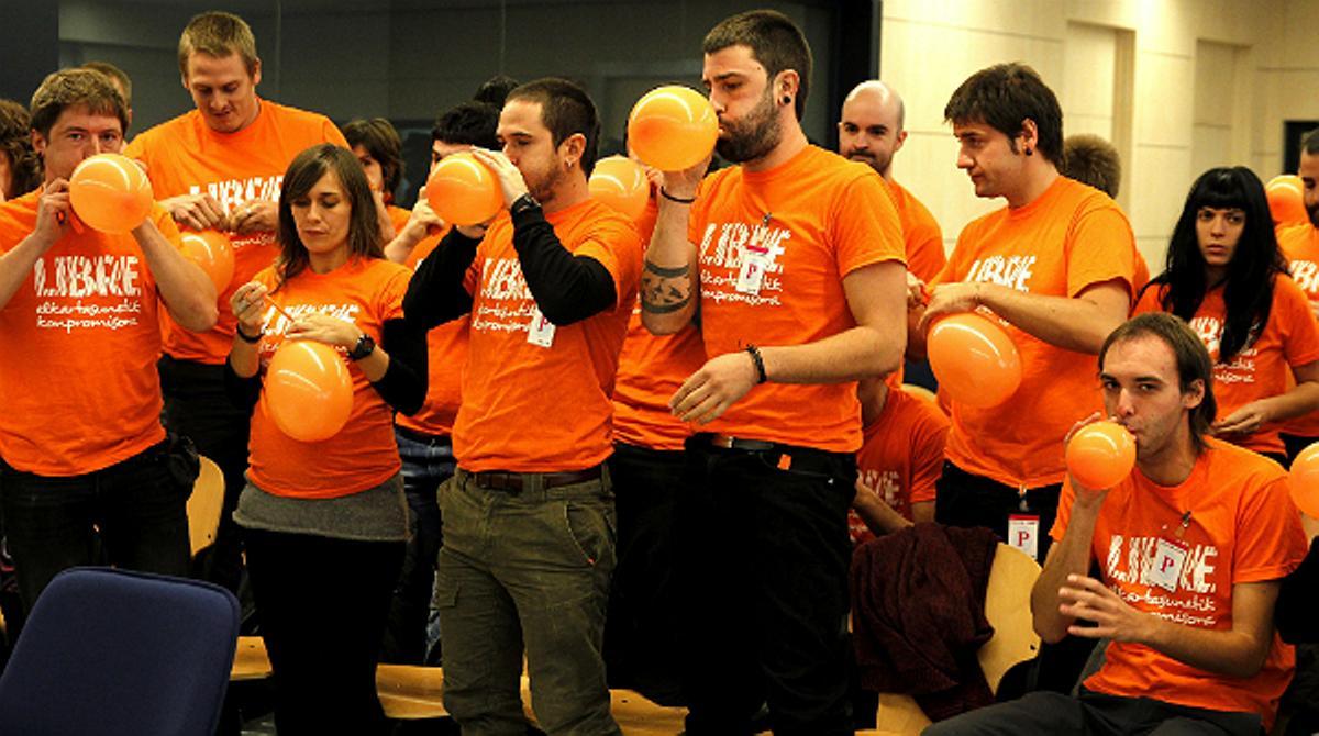 Els membres de Segi, durant el judici a l’Audiència Nacional.