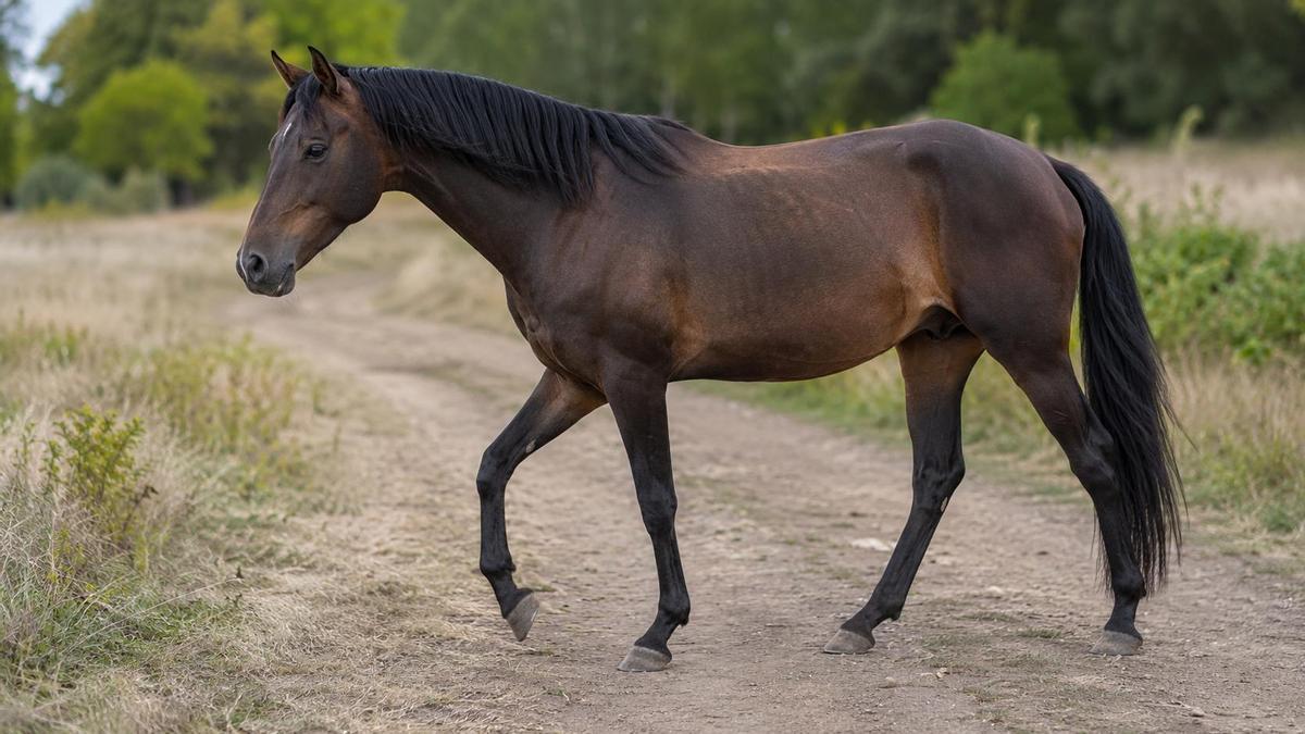 Un caballo ligero de cascos