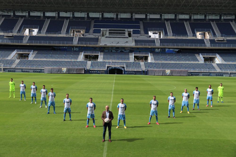 El Málaga CF presenta a sus 15 fichajes