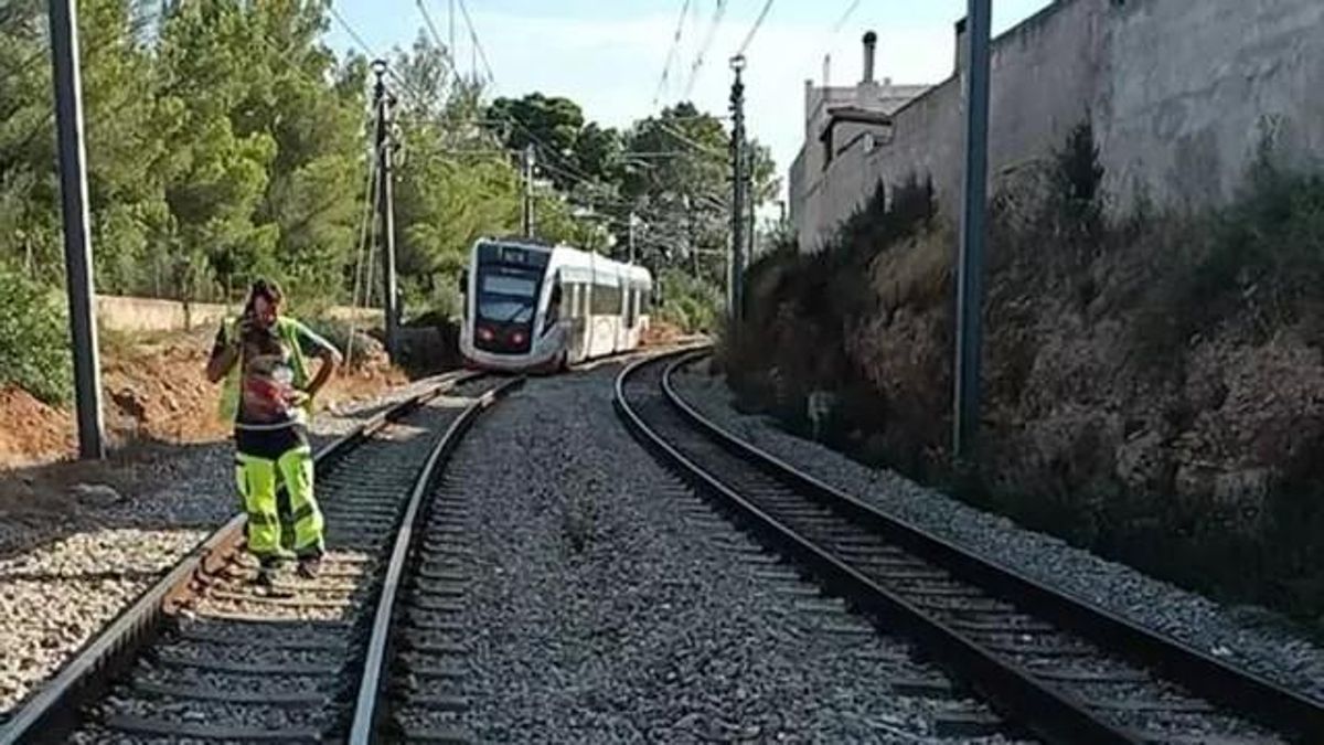 Der Zug entgleiste in der Nähe des Bahnhofs Marratxí.