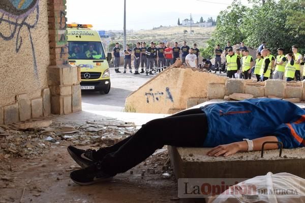 Simulacro de la UME en Alcantarilla