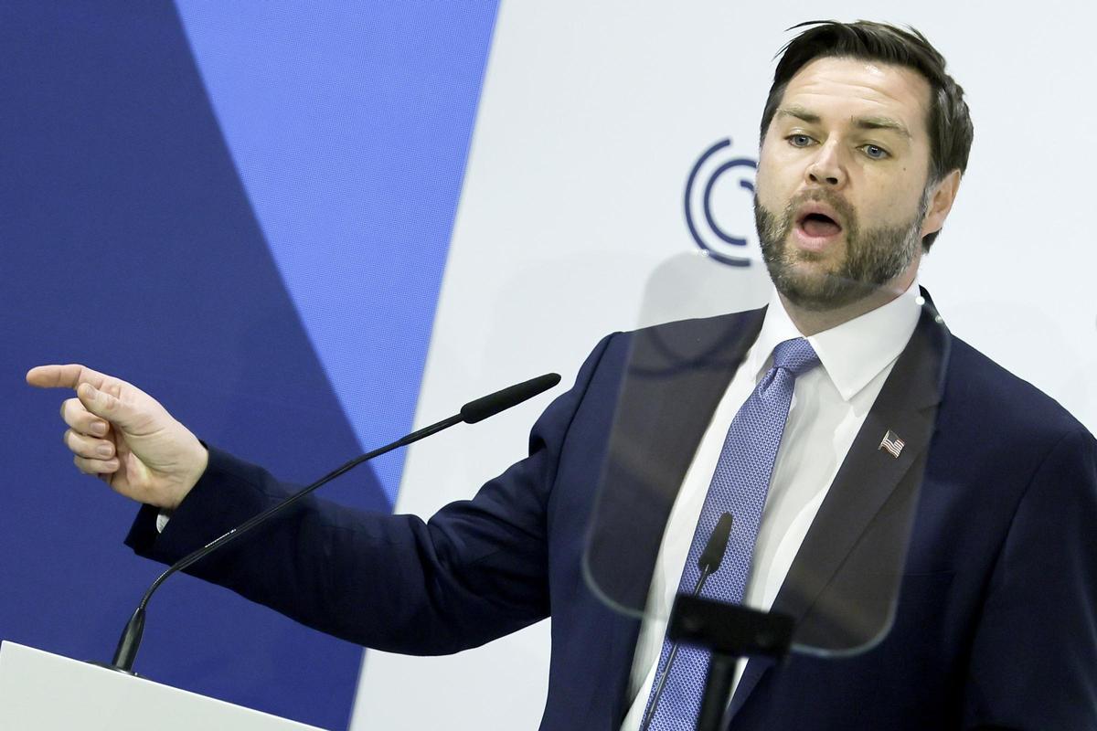 El vicepresidente de EEUU, JD Vance, en la Conferencia de Seguridad de Múnich.