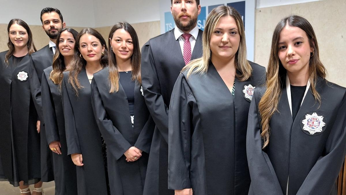 Ocho jueces de apoyo, en su mayoría mujeres, que llegaron a la Región en junio de 2024.