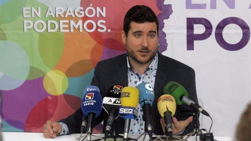 Podemos pide un gobierno del PSOE en Aragón con el apoyo de CHA e IU y la abstención del PAR