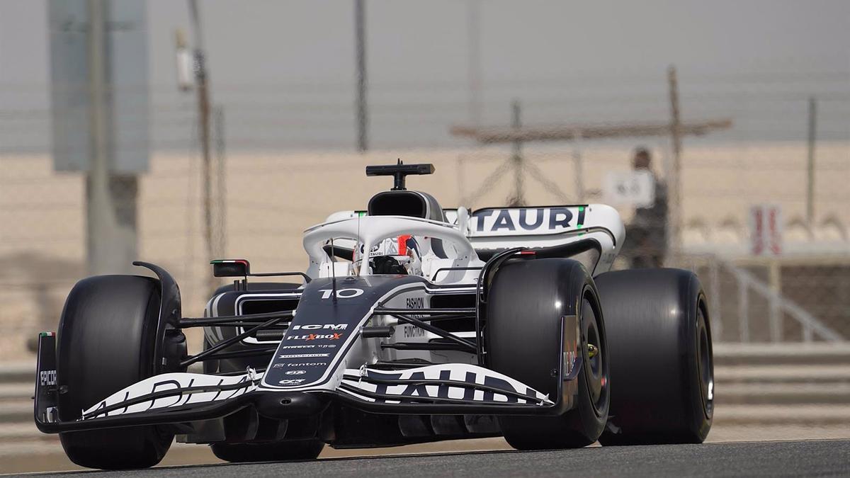 Pierre Gasly en Sakhir.