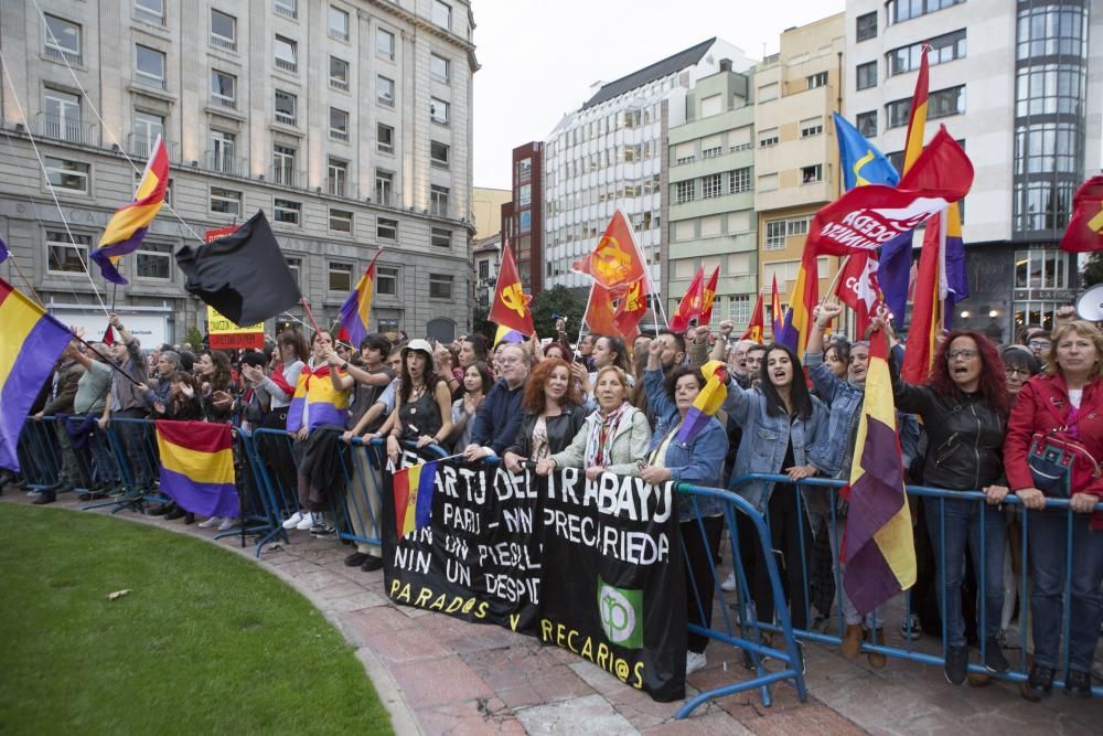 Las protestas en la plaza de La Escandalera