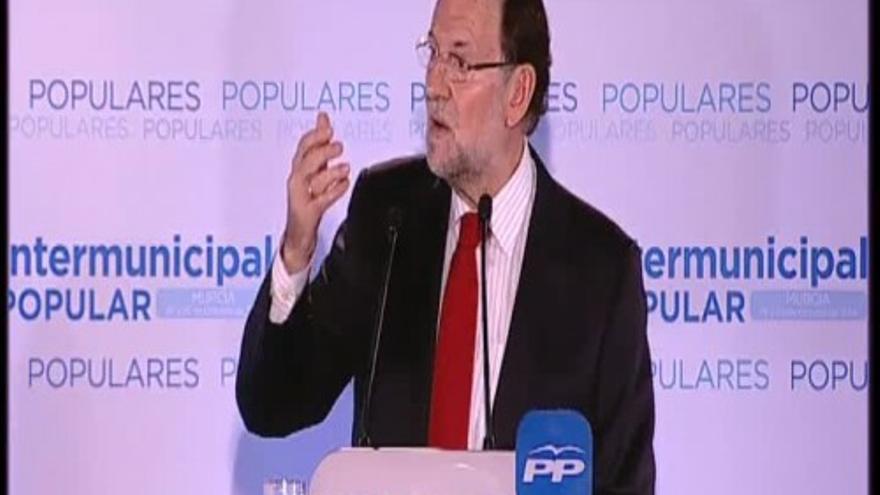 Rajoy: &quot;El sistema financiero español está estupendamente&quot;