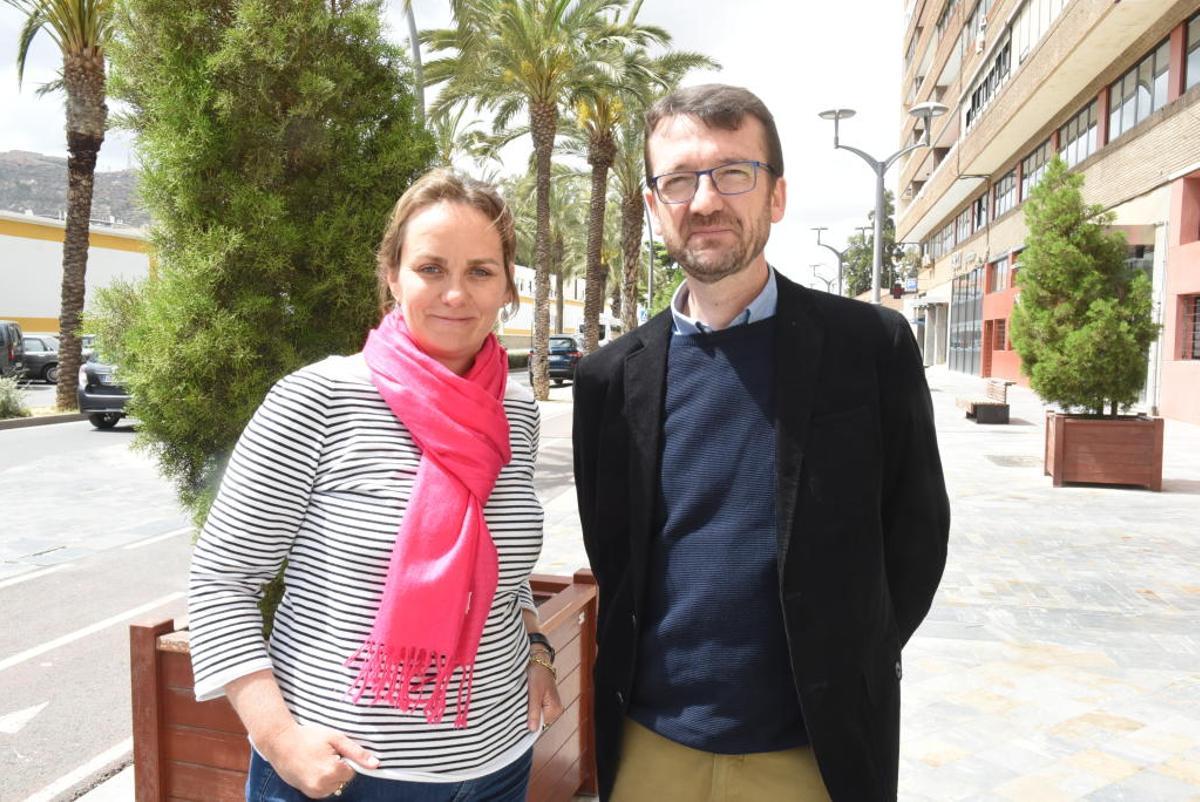 Bénédicte Jacquemin (i) y Rafael Lafuente (d).