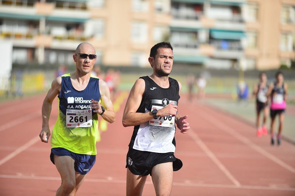 Pruebas de atletismo nacional en la pista de atletismo de Cartagena este domingo