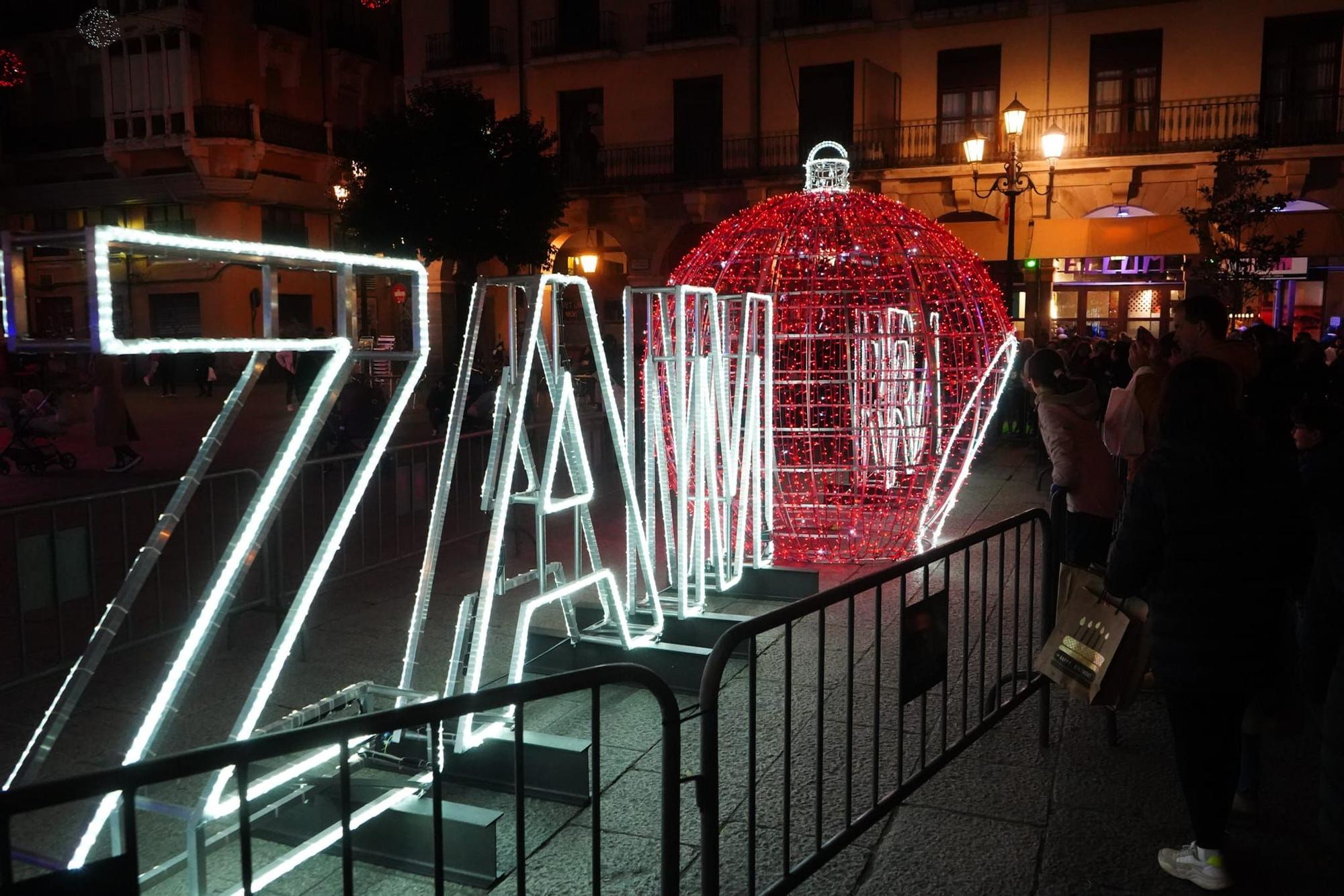 Luces de Navidad en Zamora, iluminación navideña de 2022.