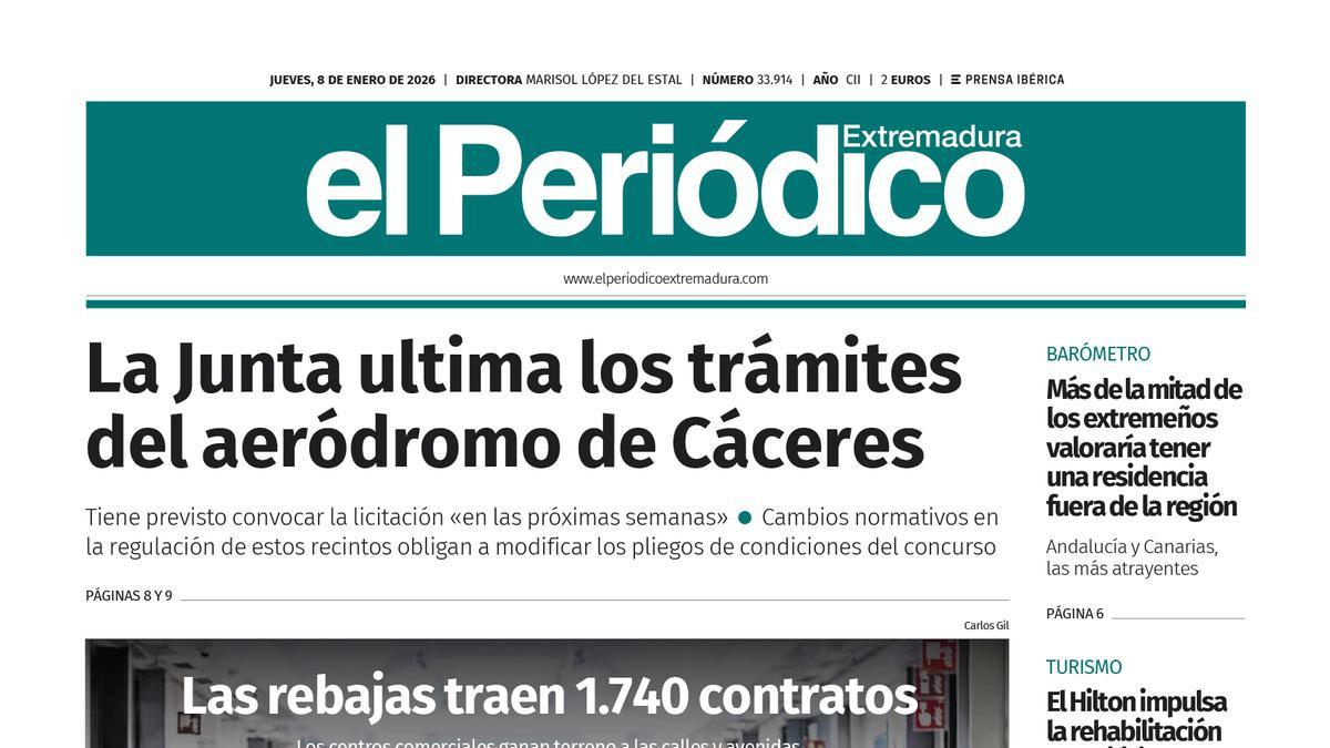 Consulta la portada correspondiente al día 8 de enero de 2026