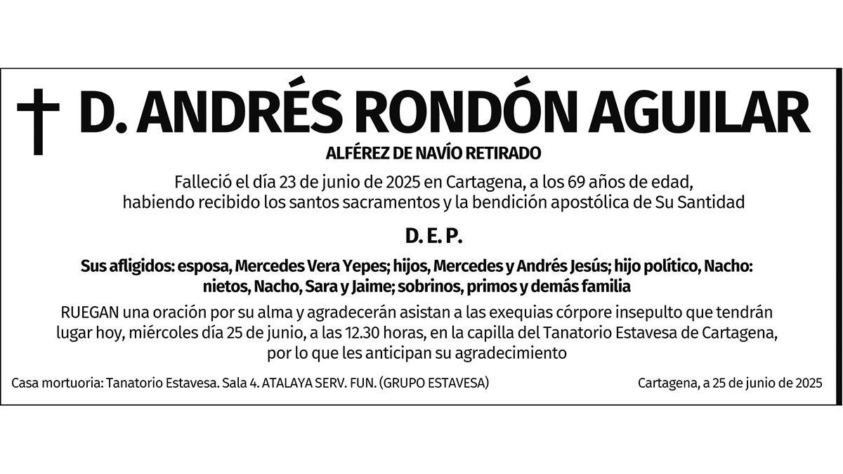 D. Andrés Rondón Aguilar