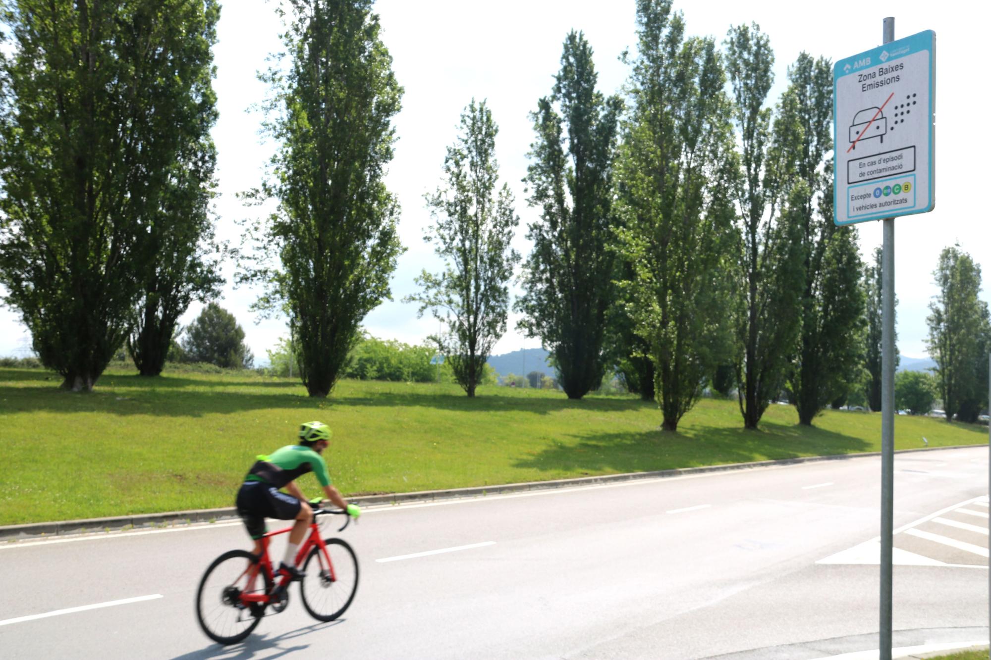 Ciclista en Sant Cugat del  Vallès