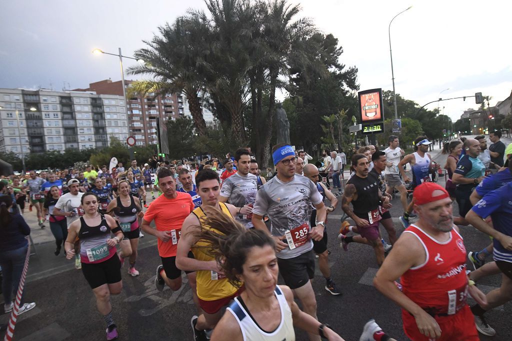 Carrera nocturna de Murcia, en imágenes