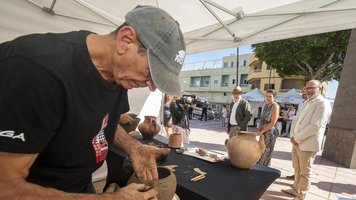 Muestra de alfarería