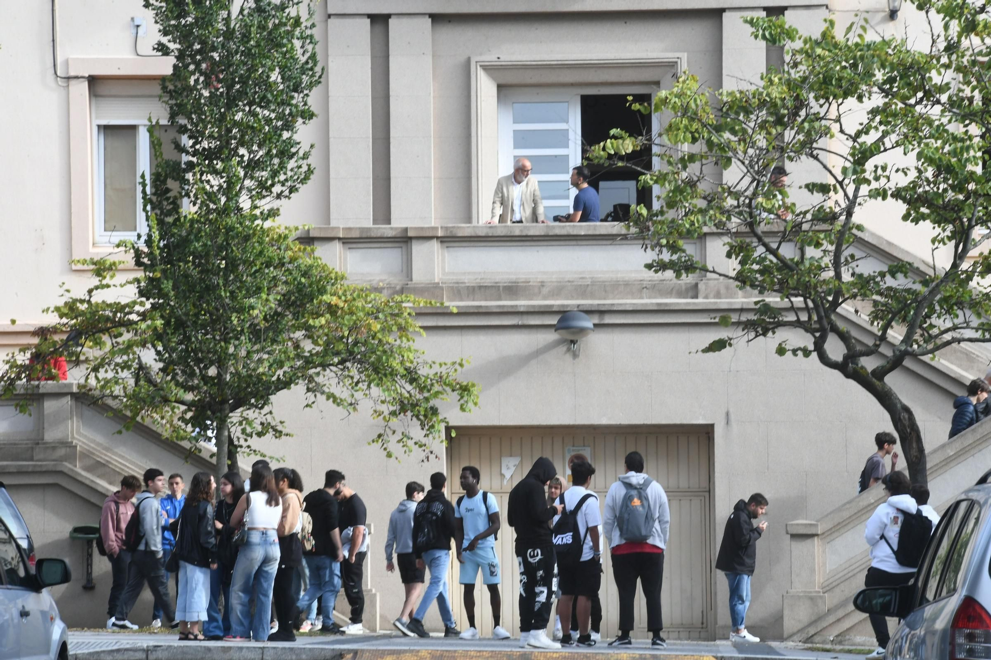 Primer día del curso 2024-25 en el IES Rosalía Mera de A Coruña