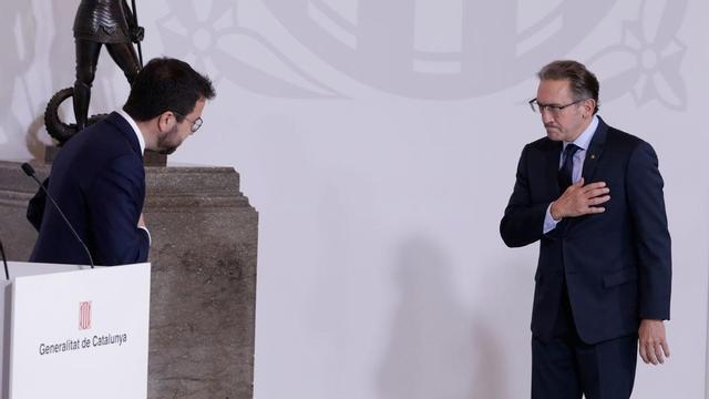 Pere Aragonès y Jaume Giró