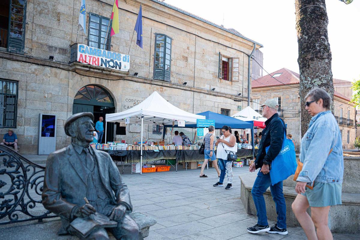 Un mercadillo anterior de GaliciAME en Cambados.