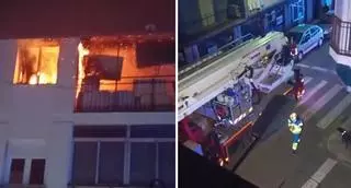 Un incendio en una vivienda de Plasencia obliga a desalojar a todo el bloque debido a las llamas