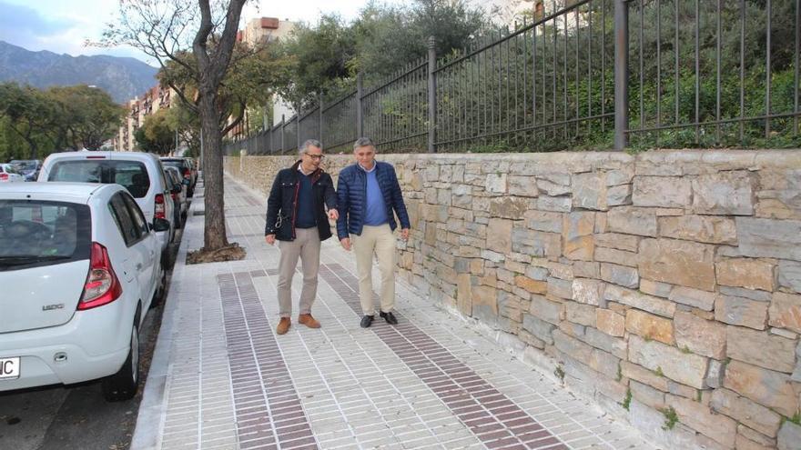 El concejal de Obras, en la calle José Luis Morales.