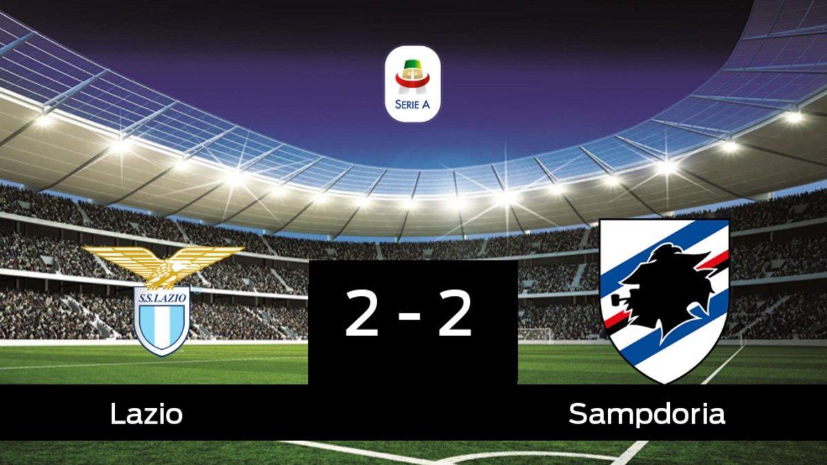 Empate, 2-2, entre el Lazio y la Sampdoria