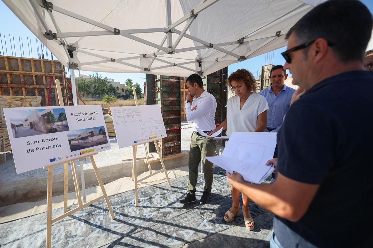 Galería: visita a las obras de la nueva escoleta de Sant Rafel