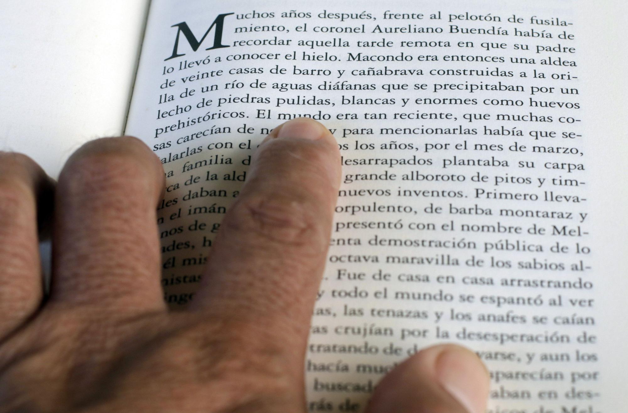 Fragmento de 'Cien años de soledad', de Gabriel García Márquez.