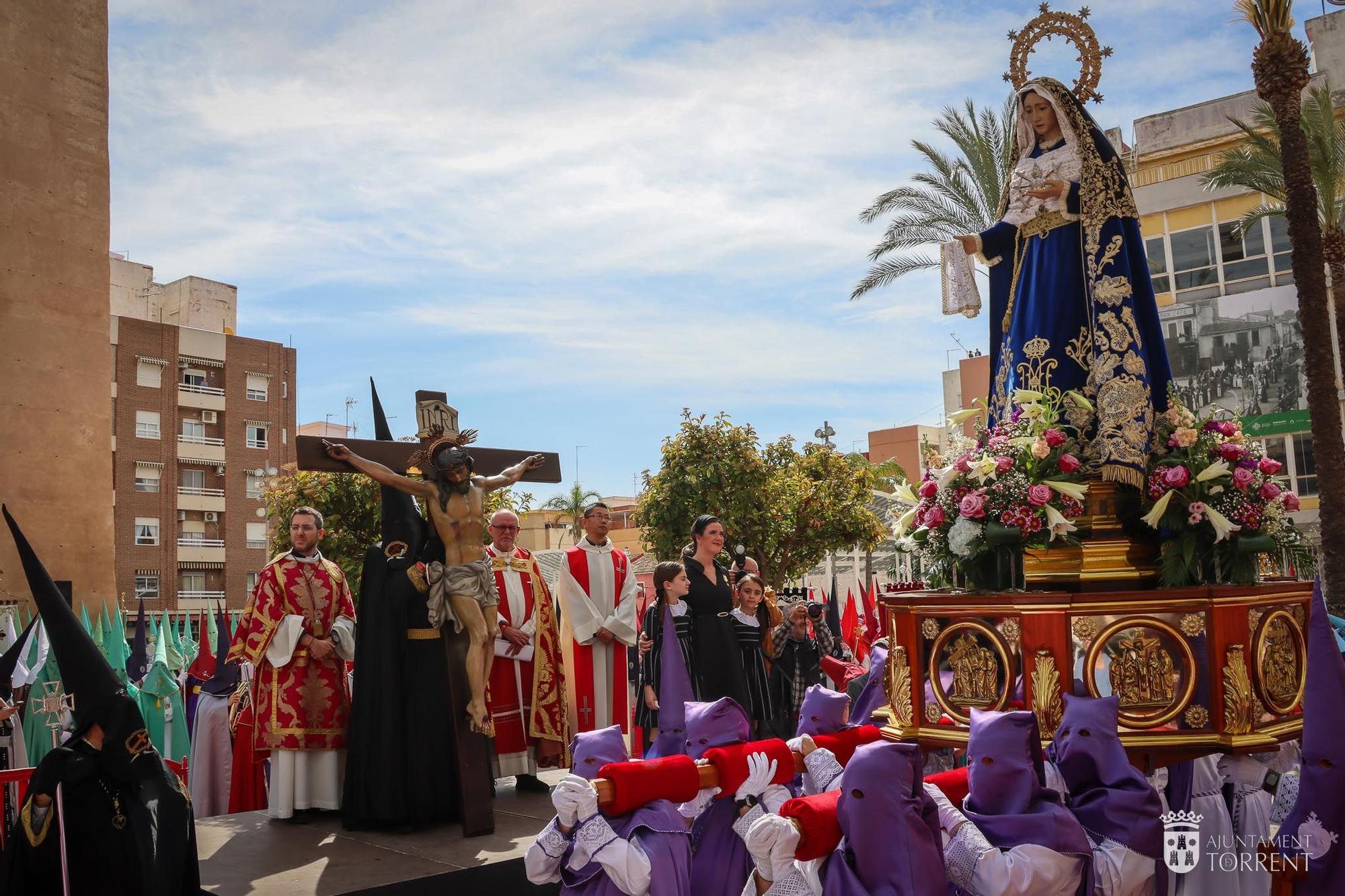 Así ha sido el Encuentro Doloroso de la Semana Santa de Torrent