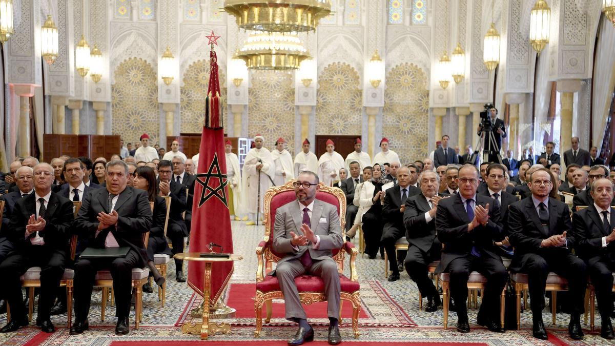 RABAT, 23/07/2024.-El rey Mohammed VI, en el Palacio Real de Rabat.