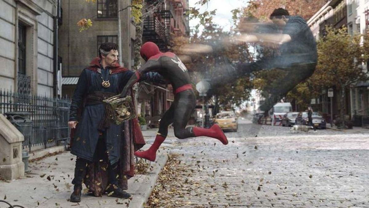 Benedict Cumberbatch y Tom Holland, en 'Spider-Man: No way home'.