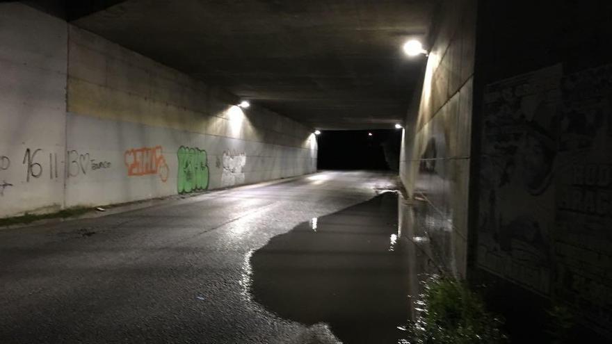 Aspecto que presenta el túnel, ya iluminado.