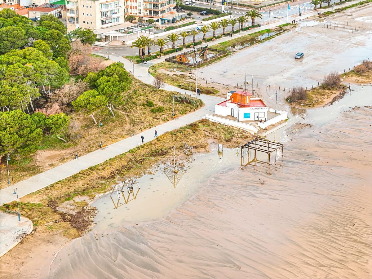 Danys a Torroella de Montgrí pel temporal Harry