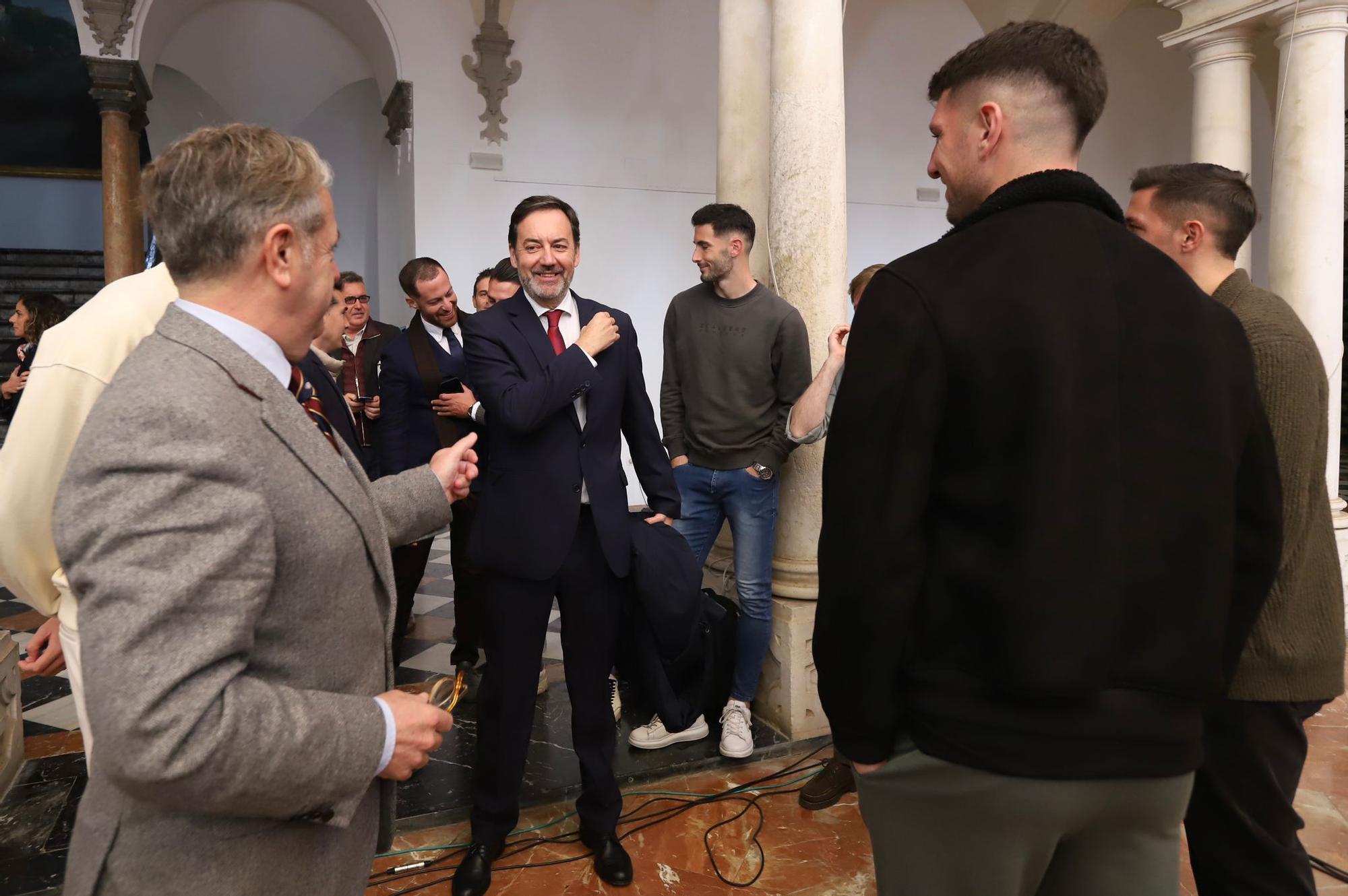 La firma del convenio entre la Diputación y el Córdoba CF, en imágenes