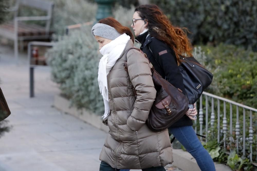 El frío se ha dejado notar en la ciudad de València